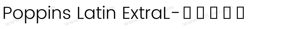 Poppins Latin ExtraL字体转换